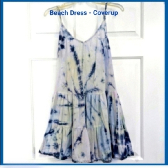 Raviya Other - Raviya Blue Pink tie-dye swimsuit coverup dress sundress Boho